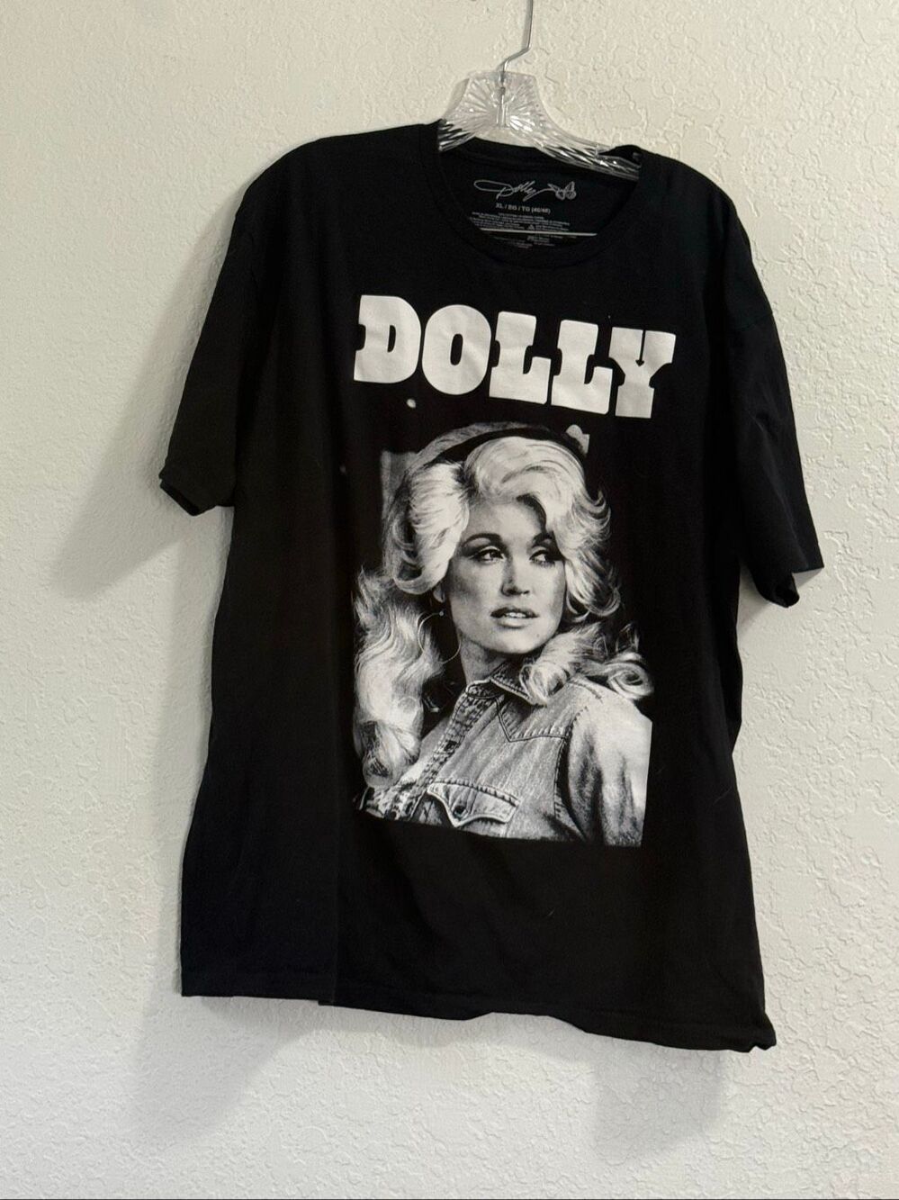 Dolly Parton  Black Graphic Tee Short Sleeve T-Shirt XL